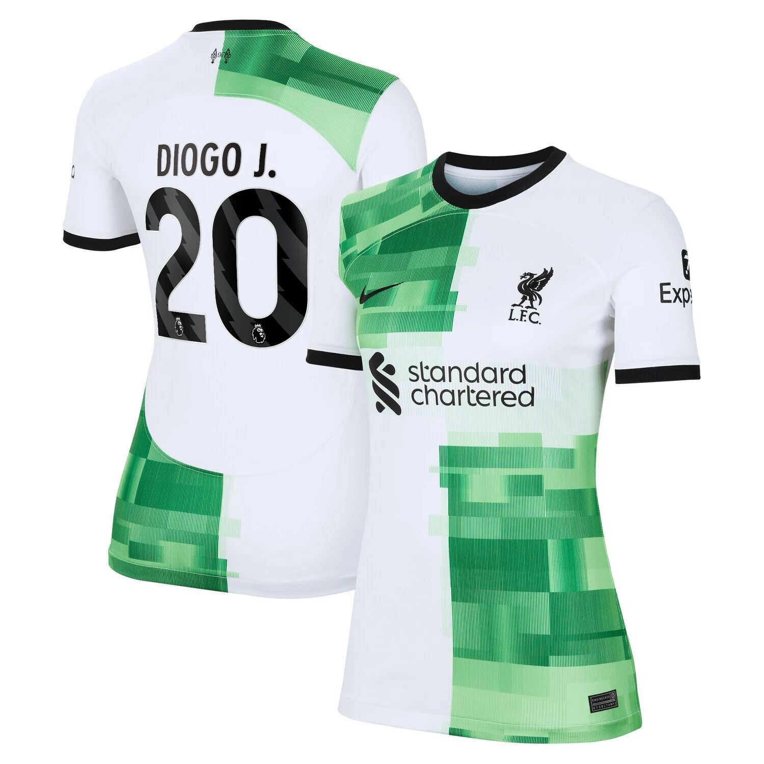 

Женская выездная футболка Nike Diogo Jota White Liverpool 2023/24 Replica Player Nike