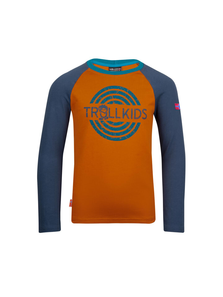 

Лонгслив Trollkids Longsleeve Preikestolen, цвет cinnamon