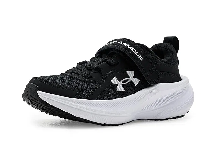 Кроссовки детские Charged Assert 11 Alternate Closure Under Armour Kids, Black/Black/Metallic Silver