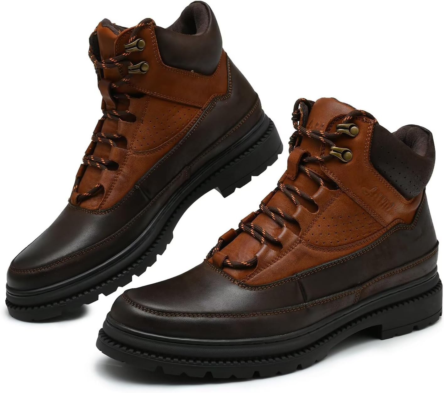 Мужские ботинки Arkbird Chukka из натуральной кожи, классические повседневные ботинки оксфордского стиля, Brown-711 — фото 2
