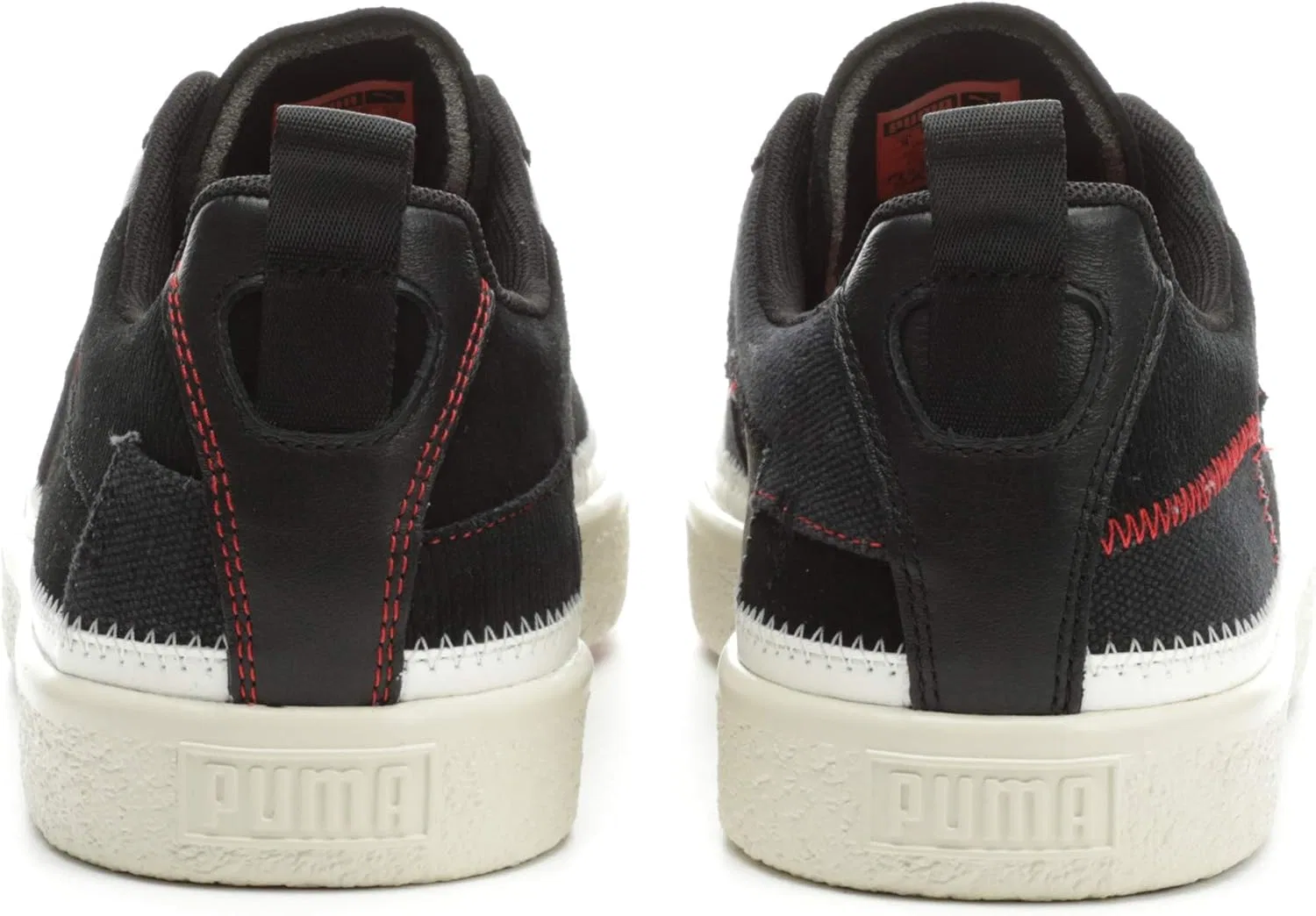 Мужские кроссовки PUMA Clyde #Reform, 2-Puma Black Whisper White High Risk Red — фото 2
