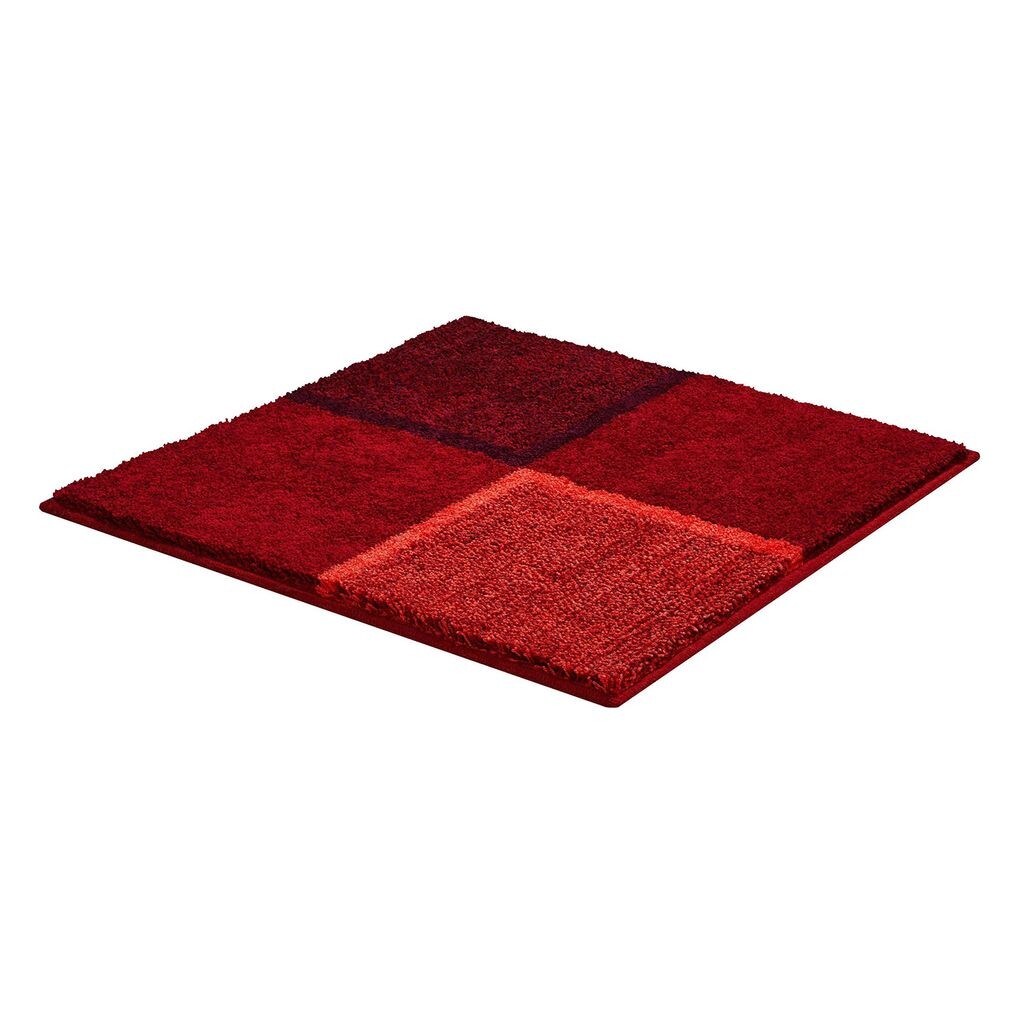 

Базовый коврик для ванной DIVISO - 100% полиакрил SUPERSOFT, цвет: рубиновый, размер: 60х60 см GRUND, красный