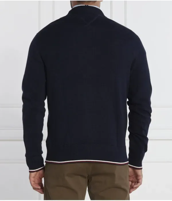 Монотипный свитер GS с набивкой regular fit Tommy Hilfiger, темно-синий — фото 4