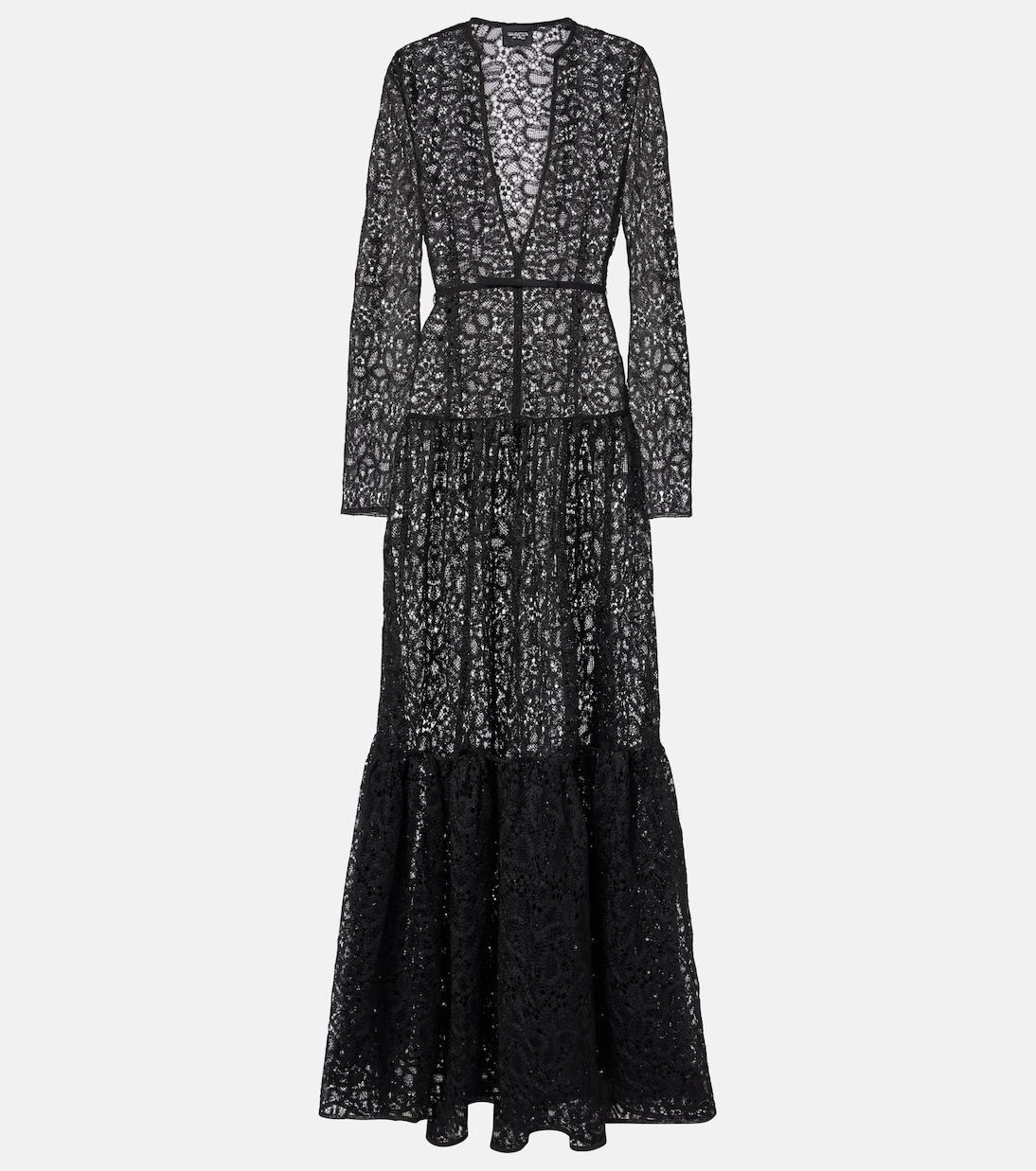 

Кружевное платье Giambattista Valli, черный
