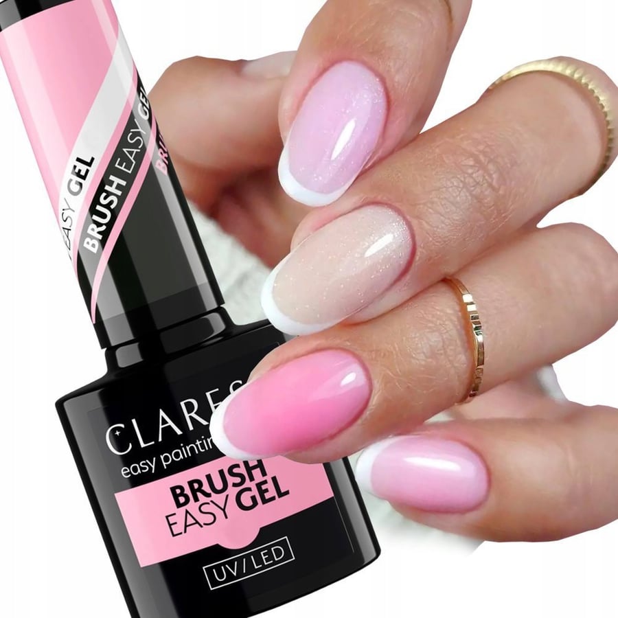 

Гель-лак Claresa Brush Easy Gel во флаконе с кисточкой Puderek