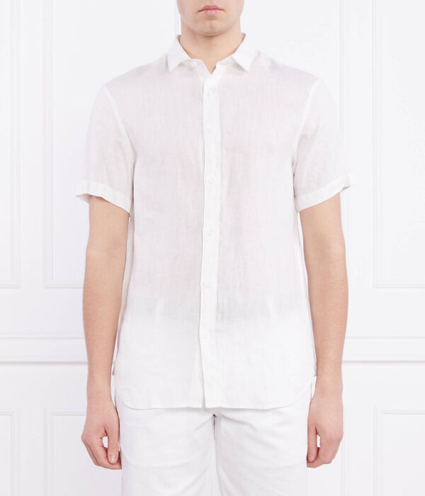 

Рубашка льняная Armani Exchange Regular Fit, белый