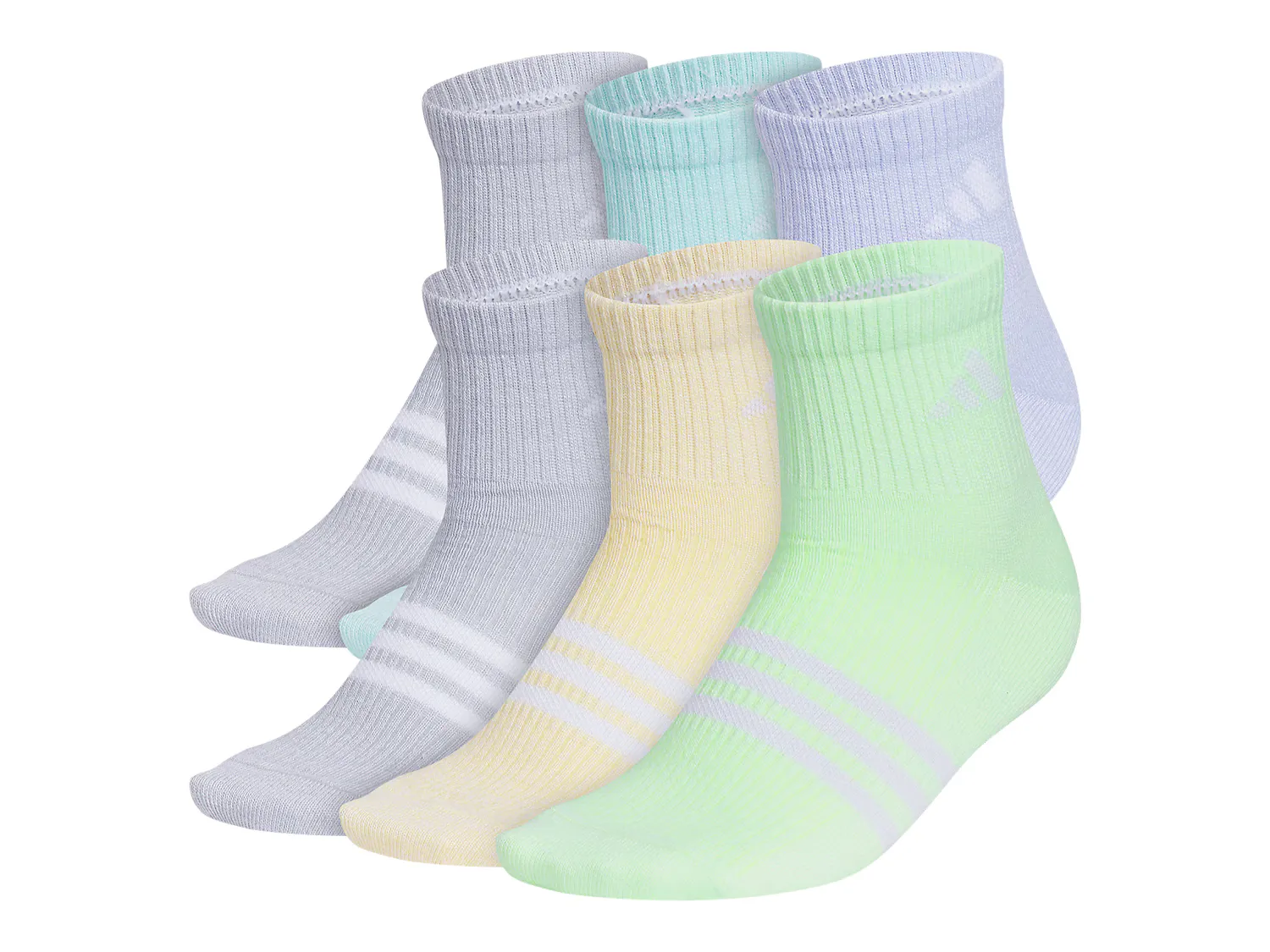 

Носки Superlite 3.0 Kids' Quarter Ankle Socks - 6 Pack Adidas, цвет multicolor
