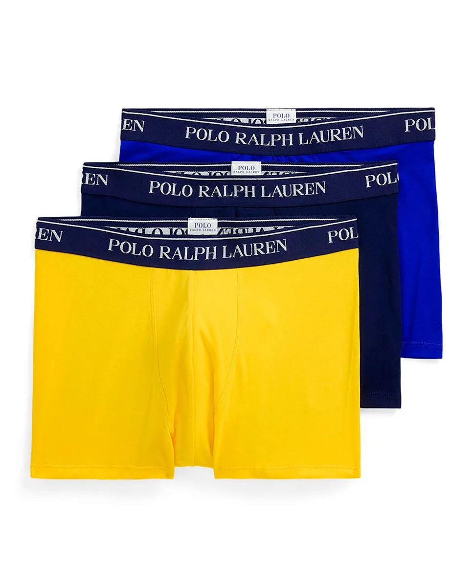 

Упаковка из трех мужских хлопковых трусов-боксеров разных цветов Polo Ralph Lauren, синий