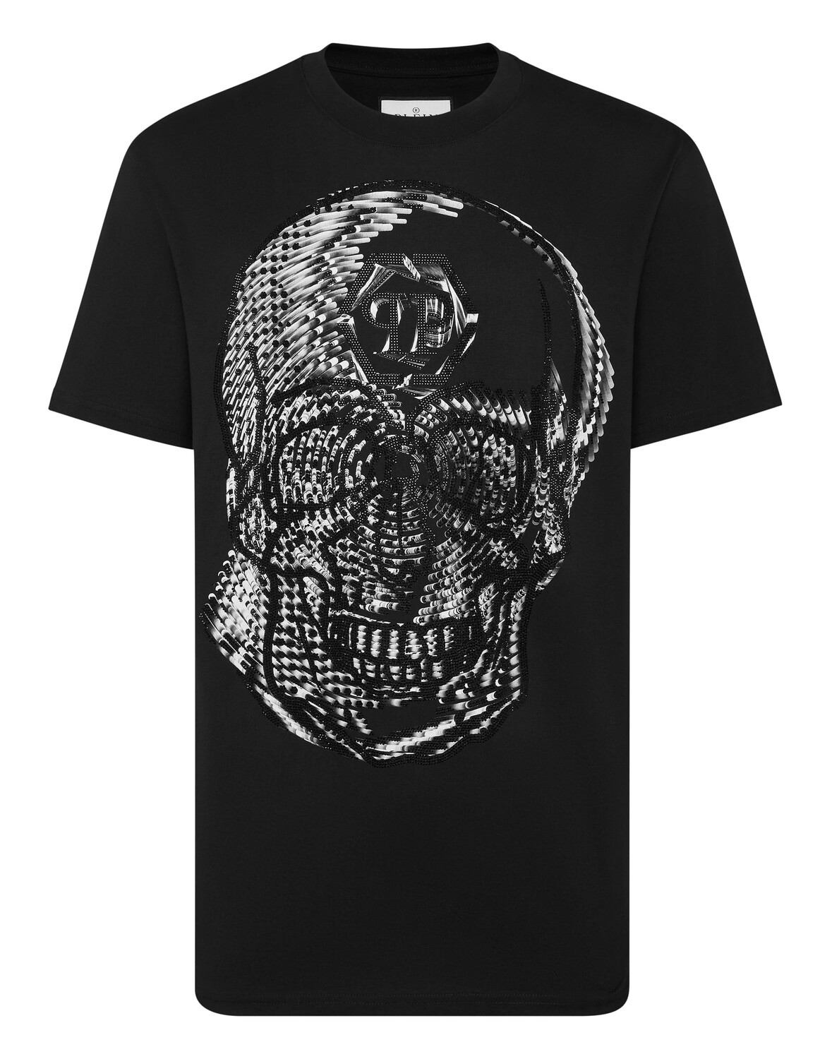 

Футболка Круглый вырез SS Череп Philipp Plein, черный