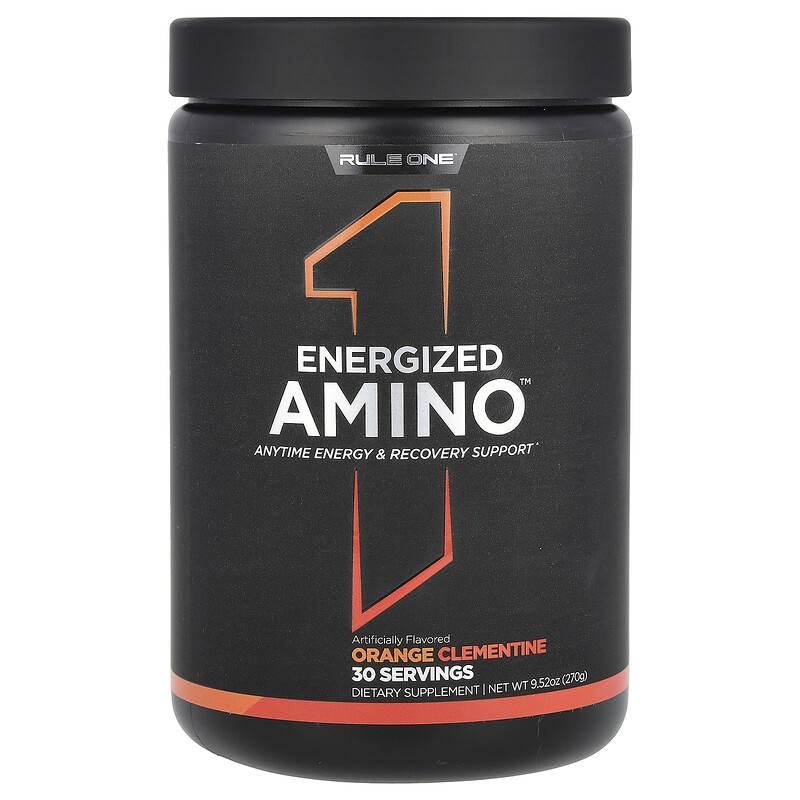 

Rule One Proteins, Energized Amino, аминокислоты, апельсин и клементин, 270 г (9,52 унции)