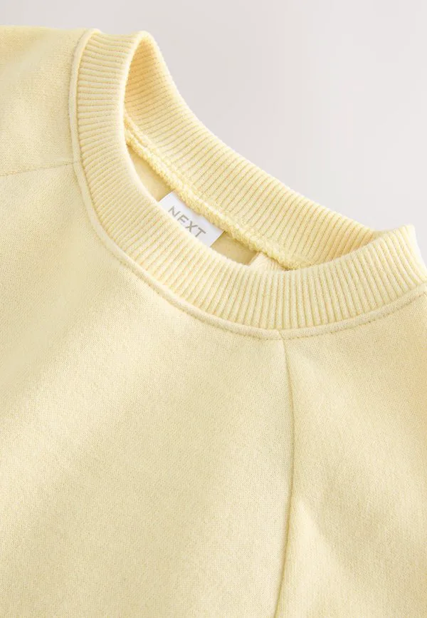 Толстовка стандартного кроя с круглым вырезом Next, Butter Yellow — фото 4