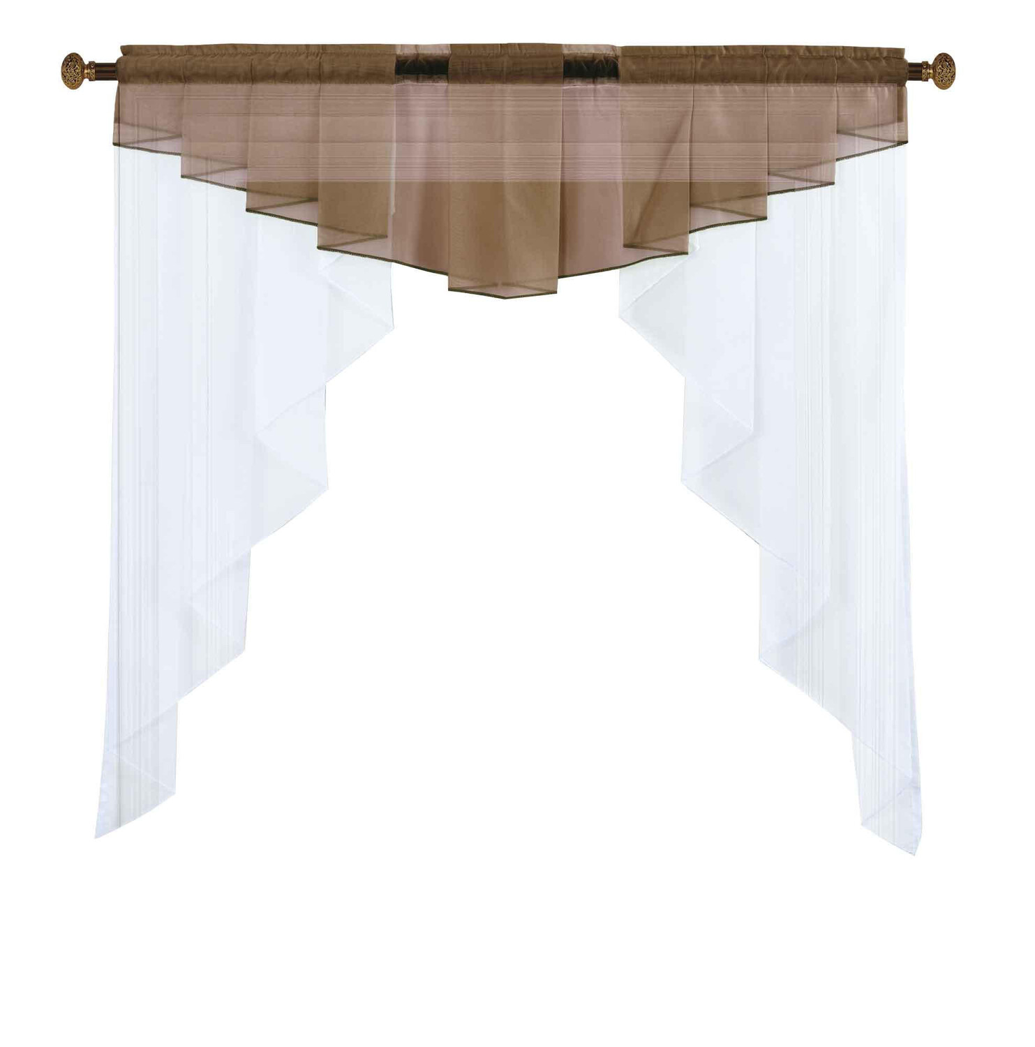 

Шторы disc curtain meissen Gardinenbox, серо-коричневый