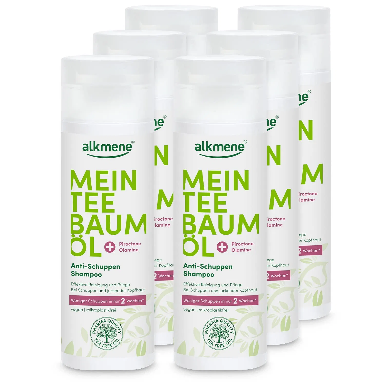 Шампунь против перхоти «My Tea Tree Oil Anti Dandruff» с маслом чайного дерева от alkmene, Pack Of 6