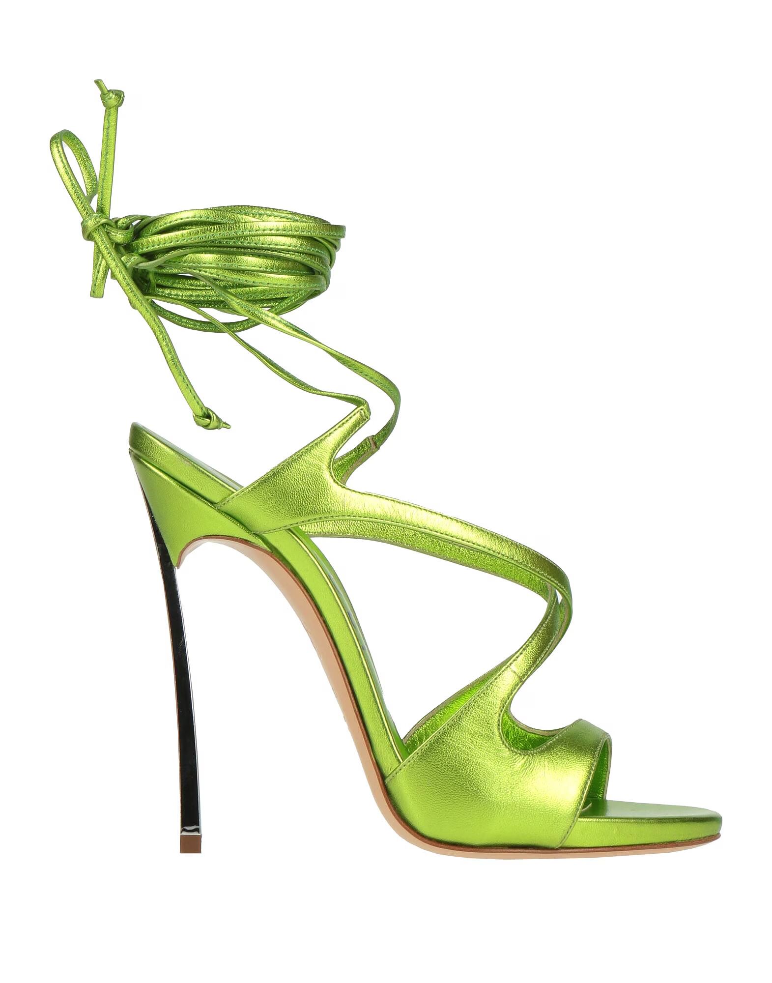 Сандалии Casadei, лаймовый