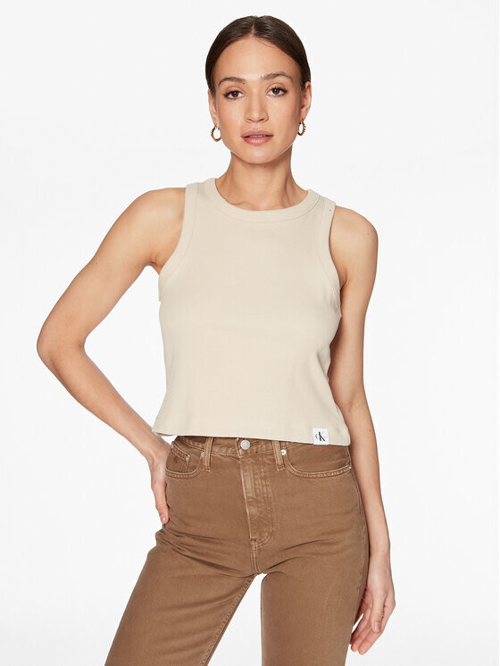 

Топ стандартного кроя Calvin Klein, бежевый