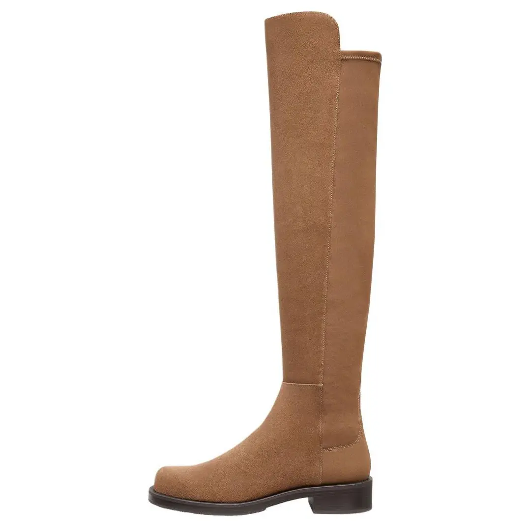 Stuart Weitzman /SW 5050 Сапоги выше колена 4 см женские цвета хаки