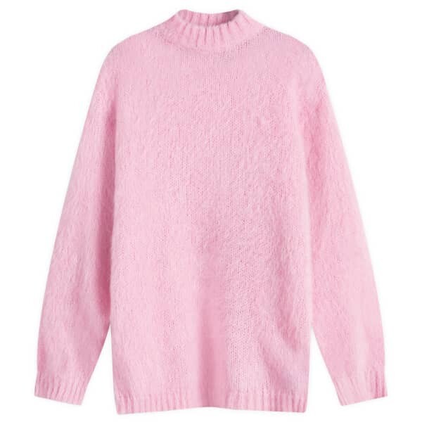 

Пушистый вязаный джемпер Mm6 Maison Margiela, розовый