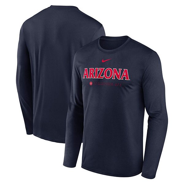 

Мужская футболка с длинным рукавом dri-fit arizona wildcats 2025 courtside basketball shootaround legend Nike
