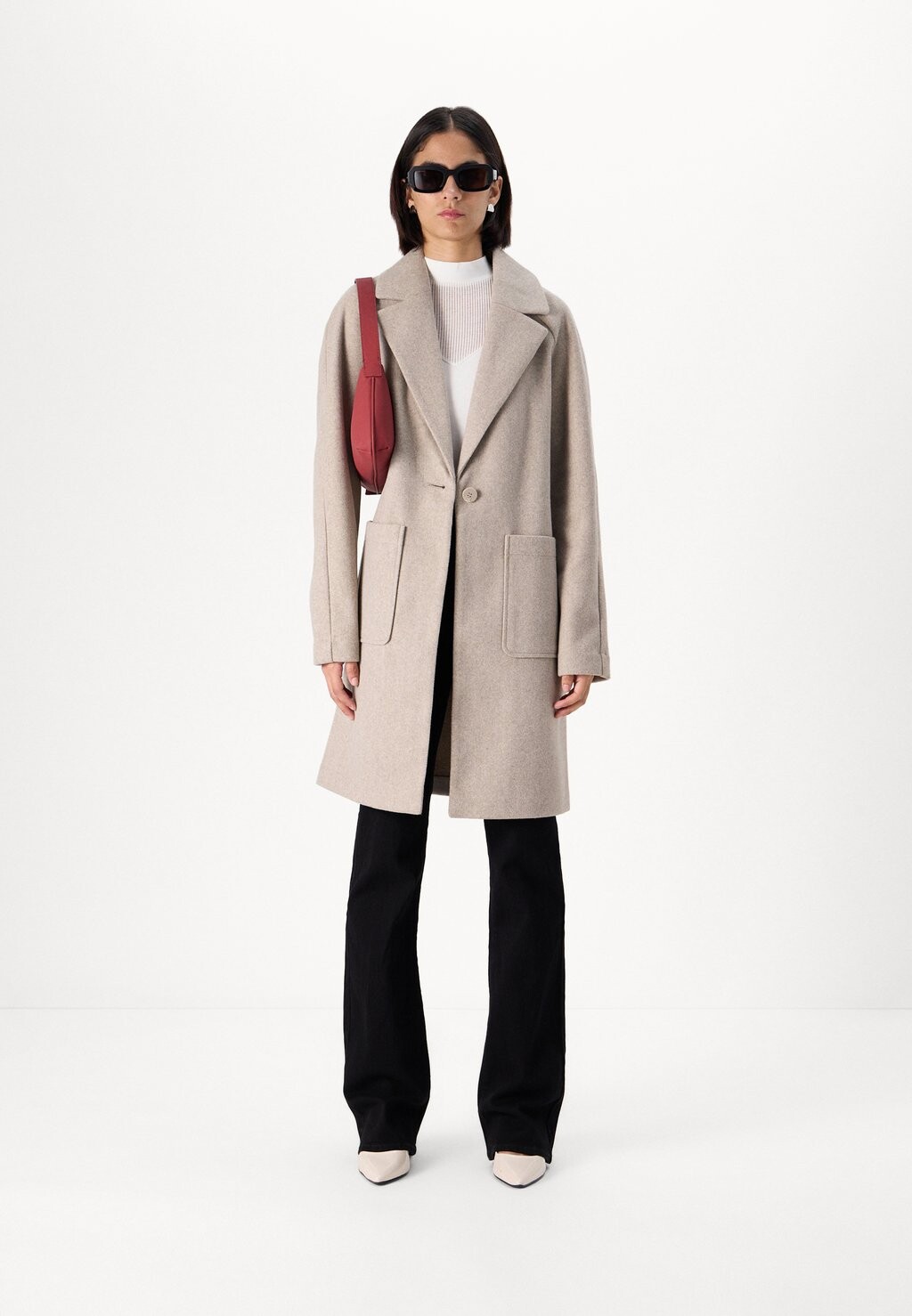 

Классическое пальто ONLNEWVICTORIA LIFE COAT ONLY Tall, серо-коричневый