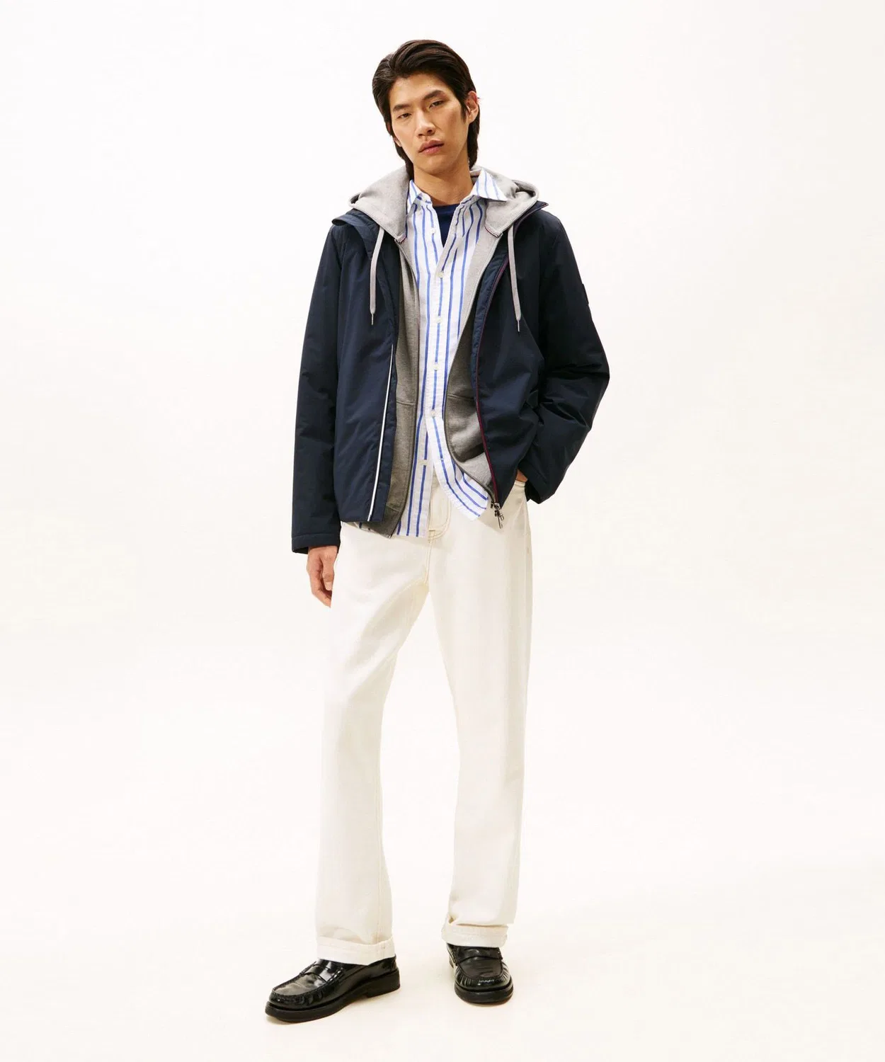 Худи-куртка Tommy Hilfiger, полиэстер, тёмно-синий — фото 3