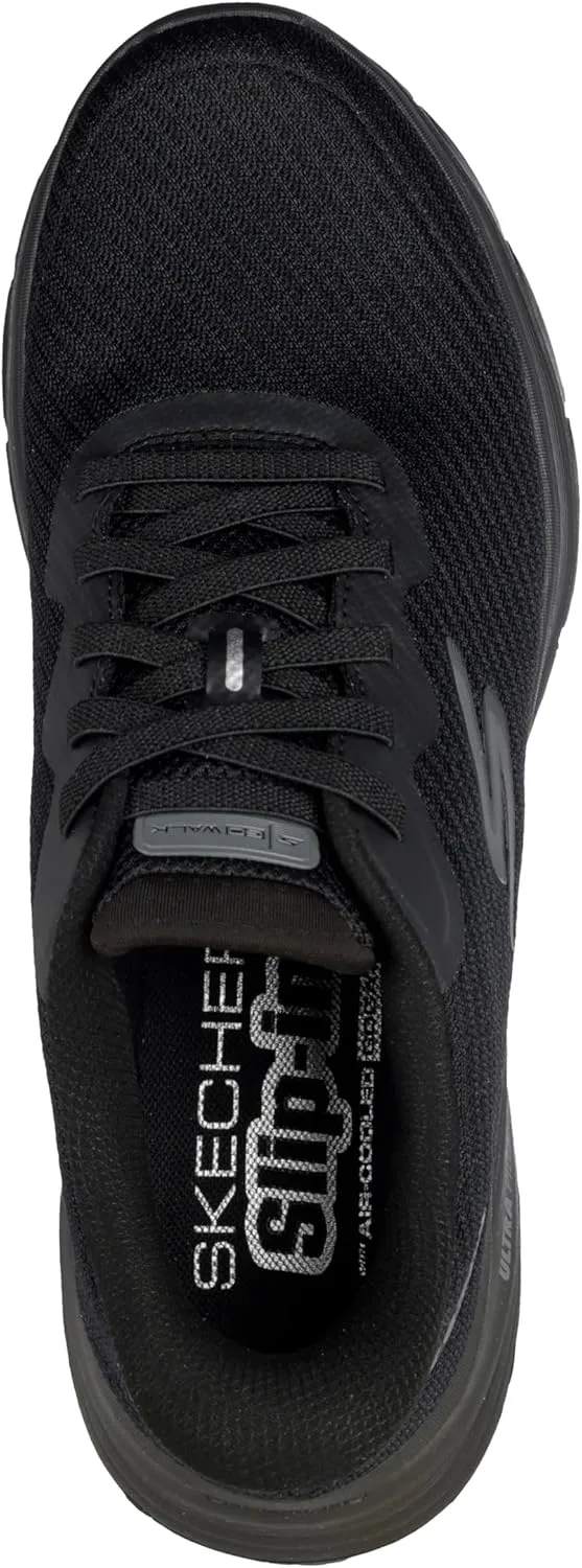 Мужские кроссовки Skechers Go Walk 8 Pate без застежек, черный — фото 2