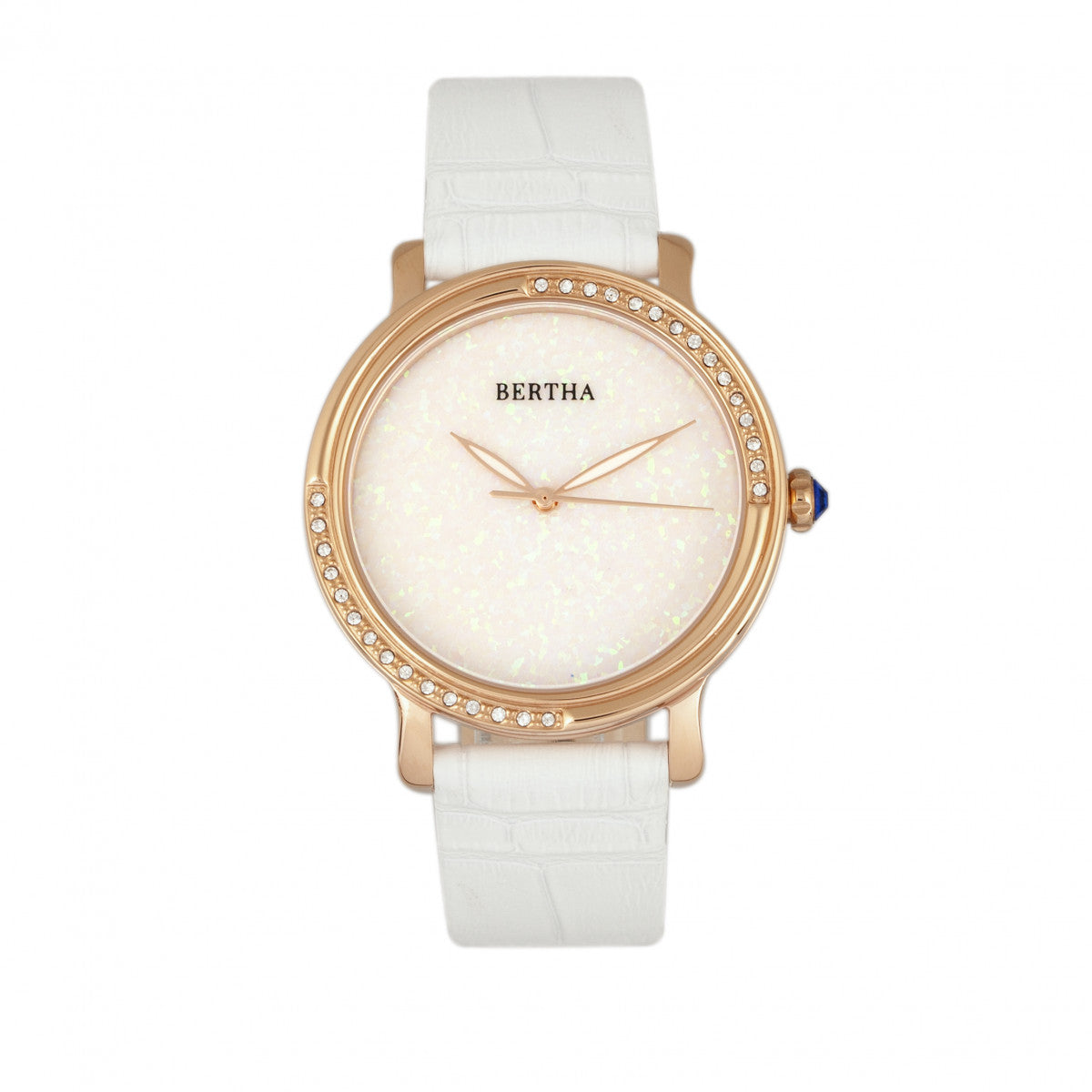 

Часы CourtneyOpal Dial с кожаным ремешком Bertha, белый