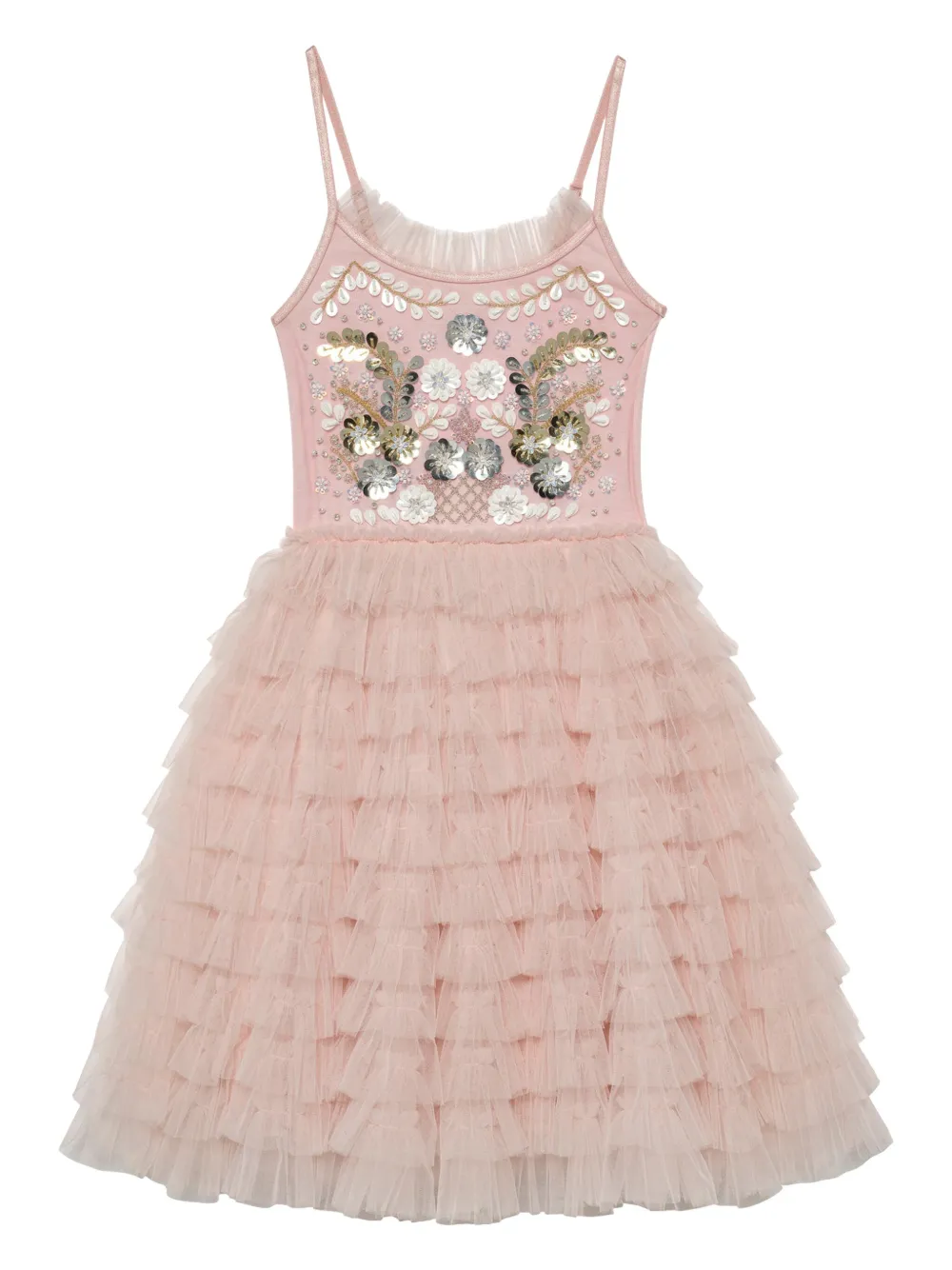 

Платье из тюля с оборками Tutu Du Monde, розовый