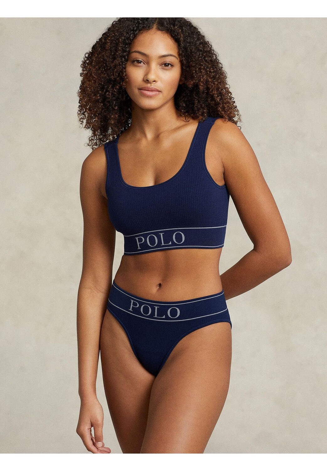Современные трусы-слипы POLO RALPH LAUREN, темно-синий — фото 3