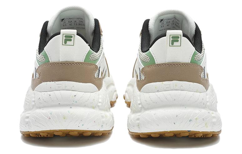 FILA Мужские бело-коричневые низкие массивные кроссовки Fern с амортизацией и износостойкой подошвой Снежный/Натуральный коричневый, цвет Snow/Natural Brown — фото 4