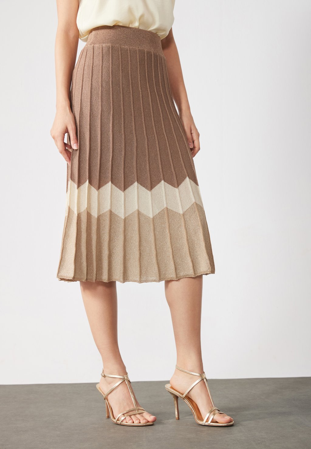 

Юбка А-силуэта KNITTED SKIRT Anna Field, бежевый