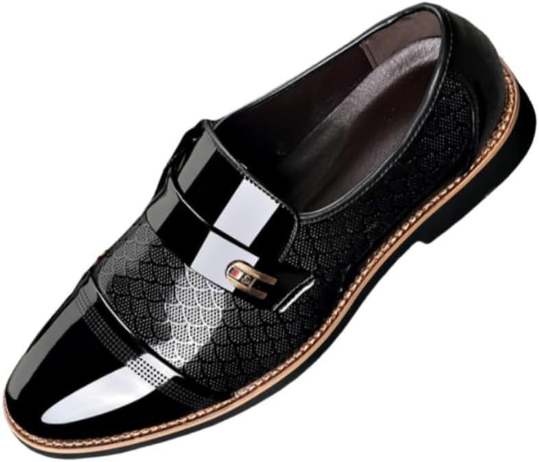 

Мужские кожаные туфли в стиле бизнес-кэжуал - формальные оксфорды - подходят для свадеб и бальных мероприятий Clolinde, черный