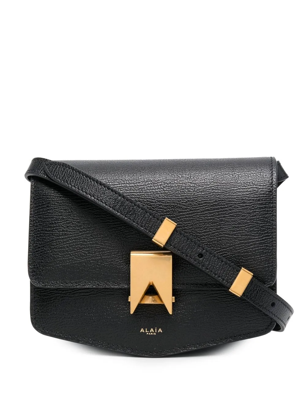 

Фактурная сумка на плечо Alaïa, черный