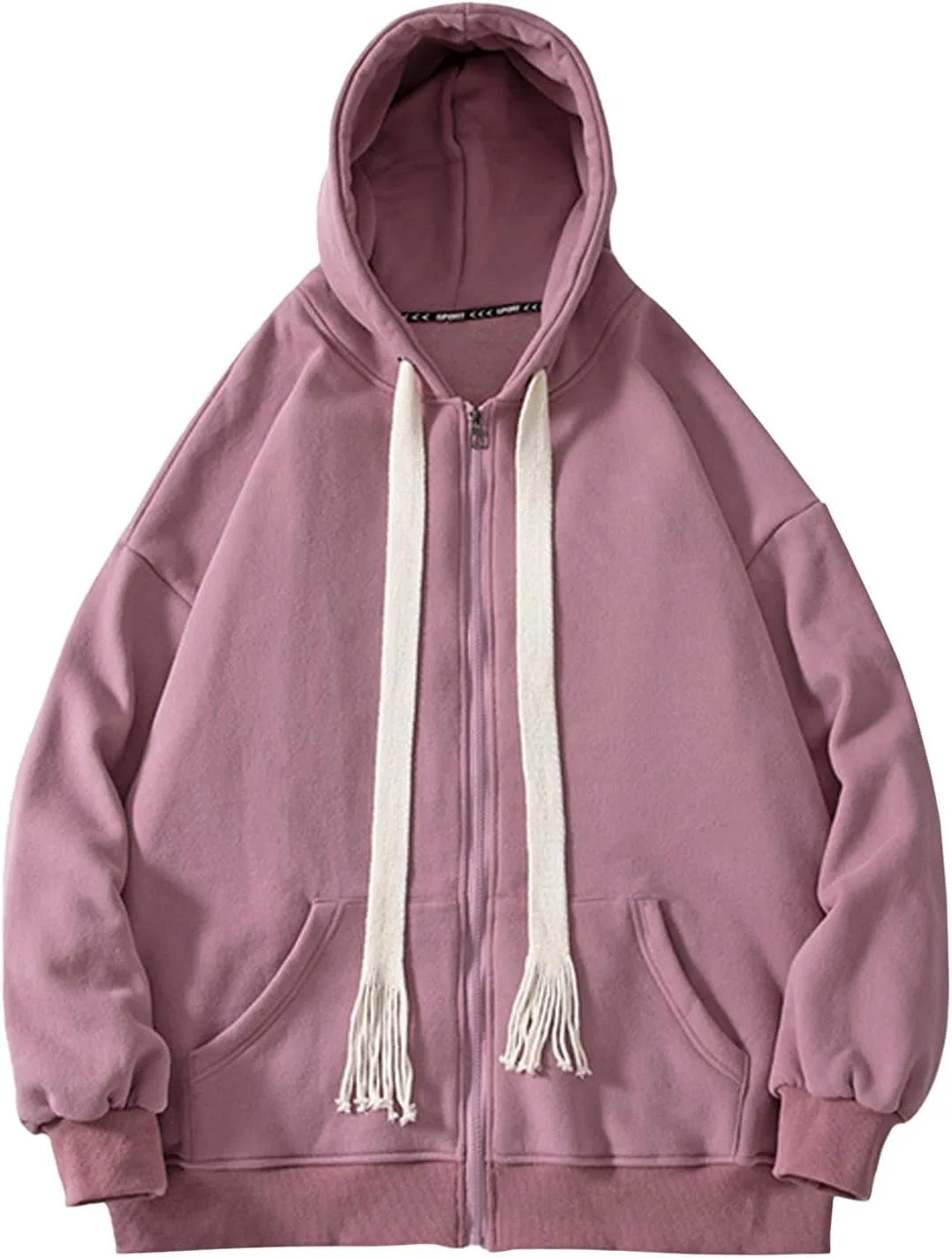 

Базовый худи Cambkatl с молнией для мужчин — повседневная модель на осень 2025, свободного кроя, с карманами