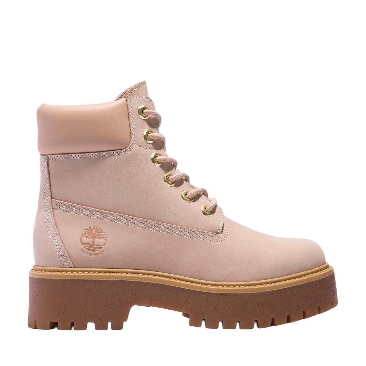 Ботинки высокие Timberland женские, светло-розовый — фото 3