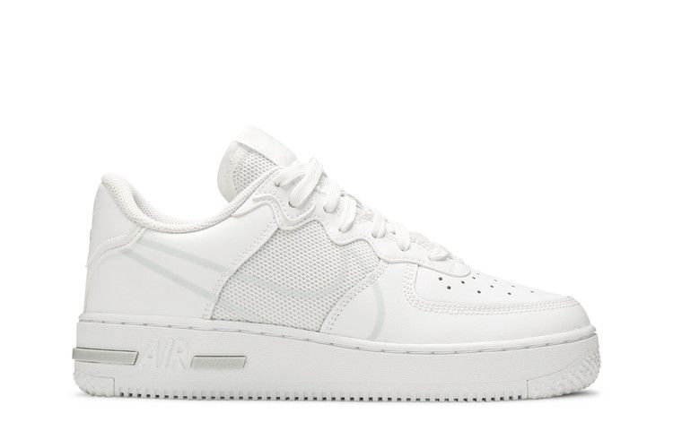 Кроссовки Nike Air Force 1 React SU GS 'White', белый — фото 2