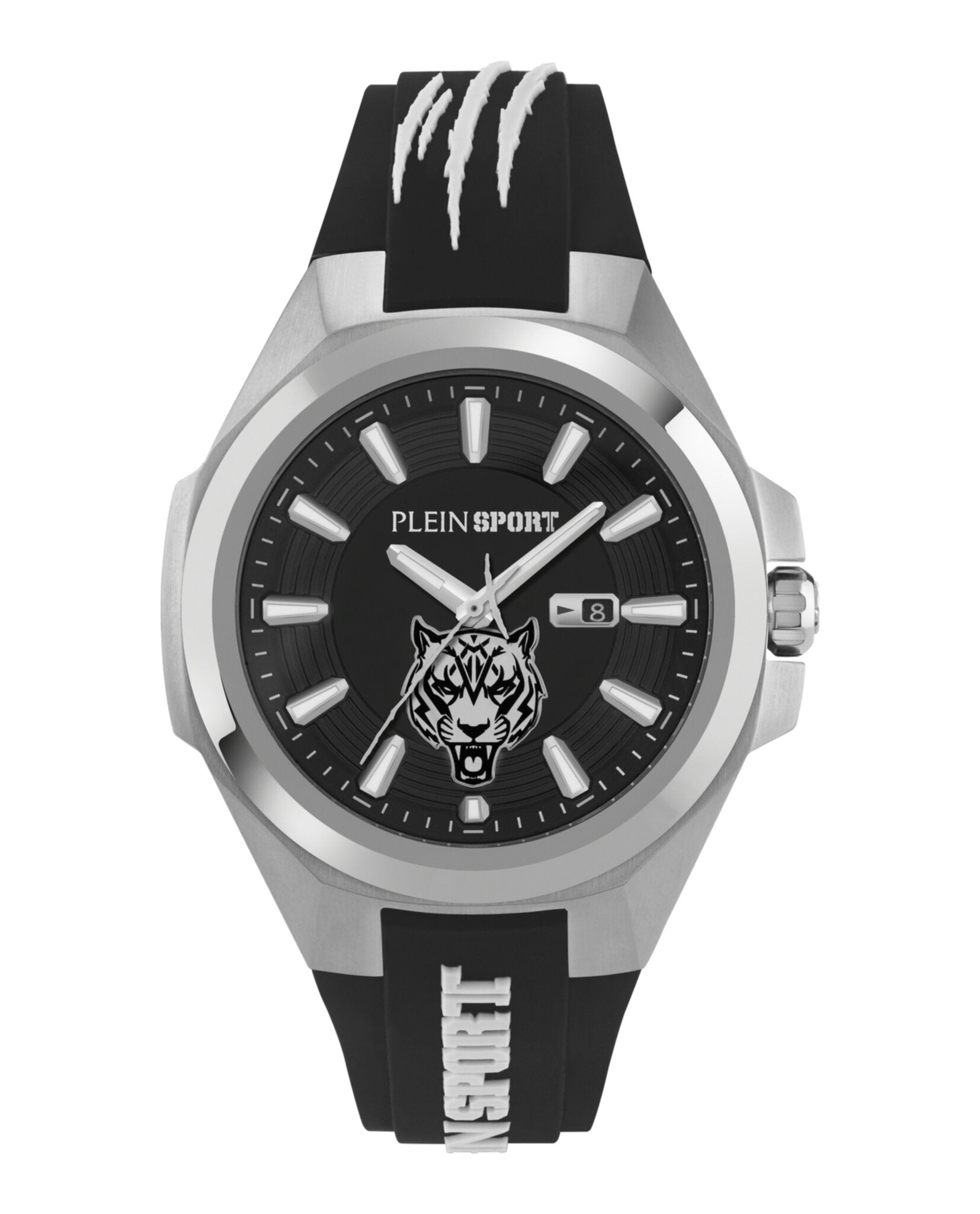 

Часы Tigermaster из силикона PLEIN SPORT, цвет black/stainless steel/black