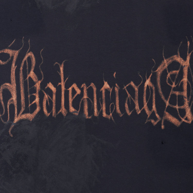 Футболка Balenciaga Heavy Metal T-shirt Large Fit 'Black Faded', черный — фото 3
