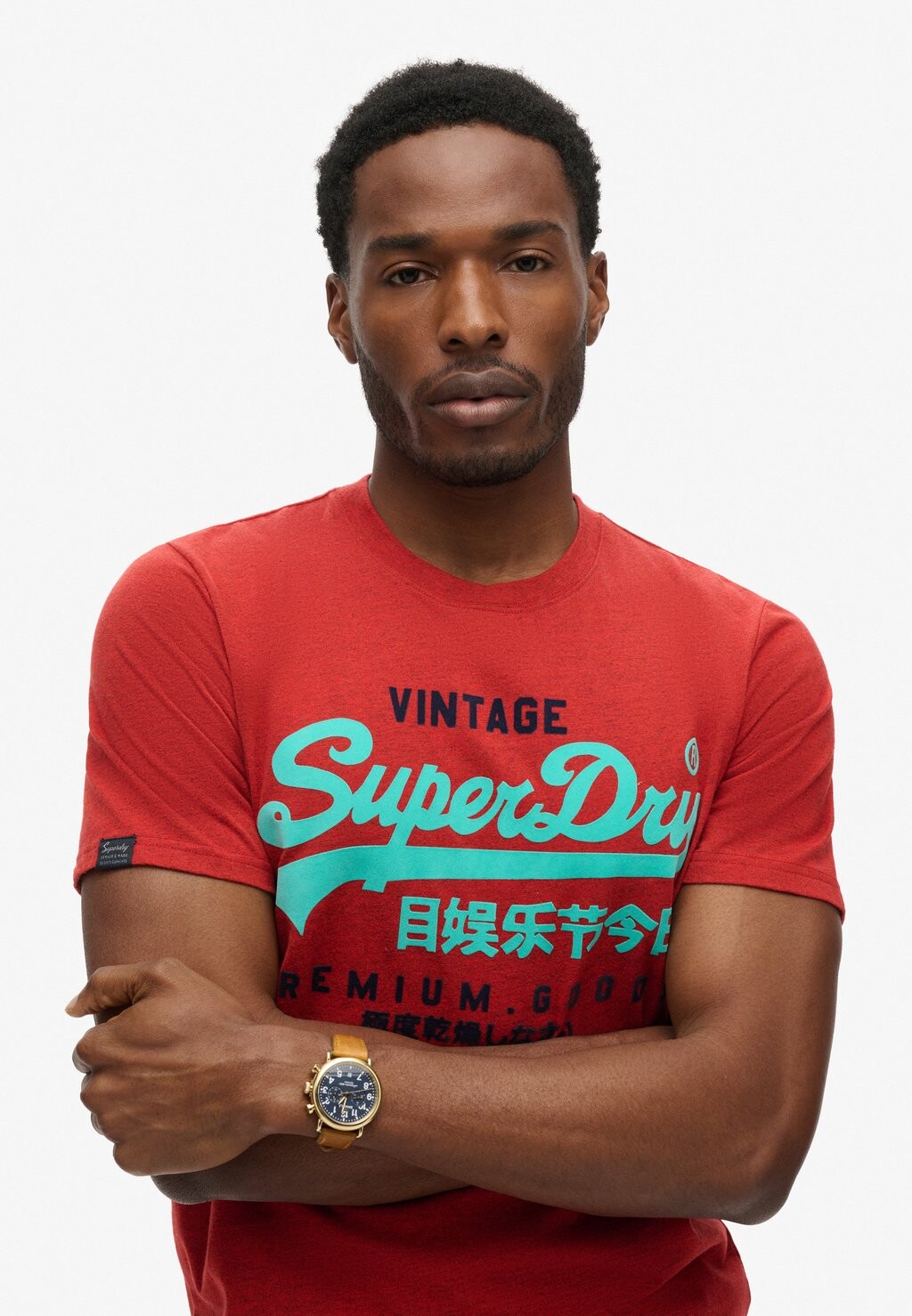 

Футболка с принтом DUO VINTAGE LOGO Superdry, красный
