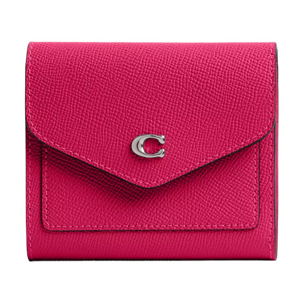 

Кошелек Wyn Cross Grain из кожи небольшой женский Dragon Fruit COACH