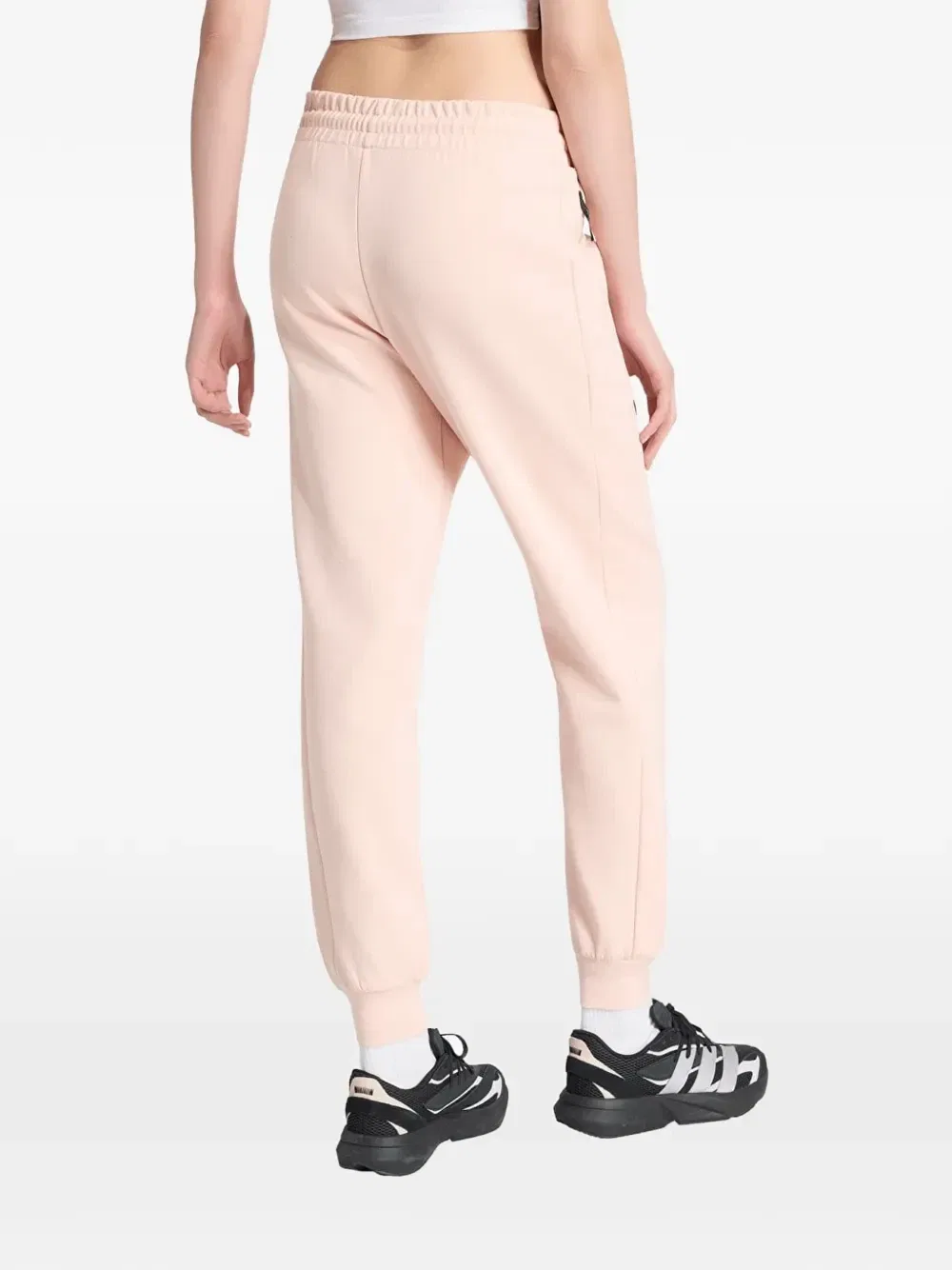 Спортивные брюки с кулиской на талии и логотипом Adidas, розовый — фото 3