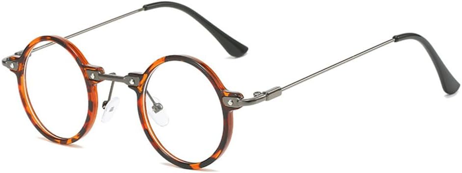 

Солнцезащитные очки UV400 с защитой от УФ-излучения — маленькая круглая оправа, металлический панк, линзы Ocean, для женщин и мужчин, для бега и занятий спортом на открытом воздухе UYPTK, Leopard Clear