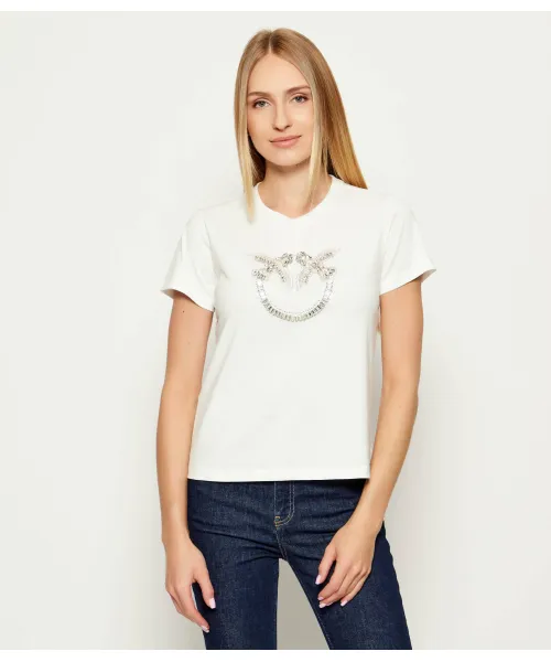 

Футболка Квентина Regular fit Pinko, белый