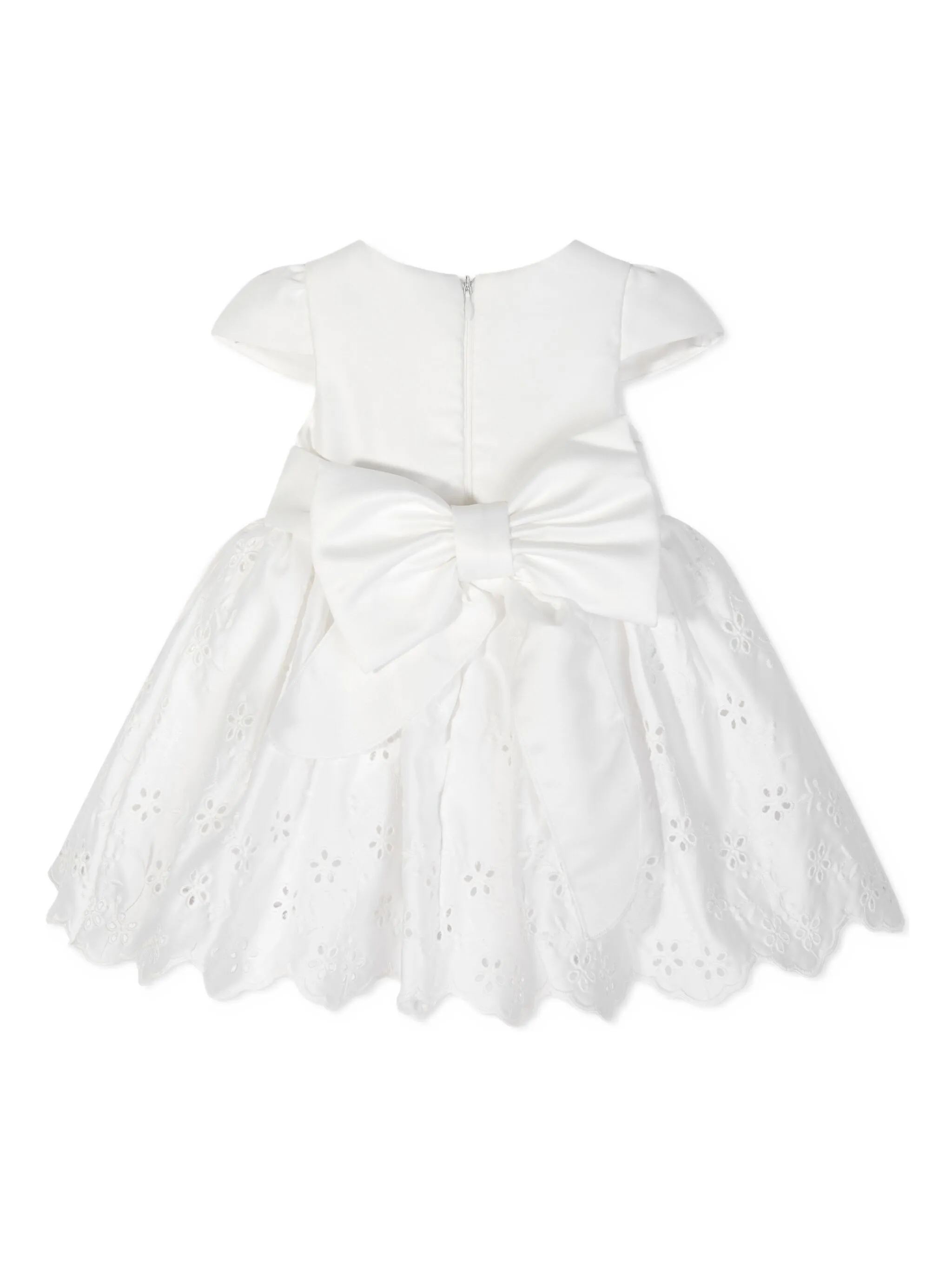 Платье с люверсами и цветочным декором Dress & Fleur, белый — фото 4
