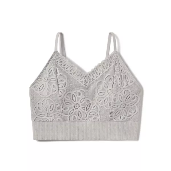

Удлиненный бесшовный бюстгальтер с кружевом и спинкой-борцовкой для девочек Limited Too, серый