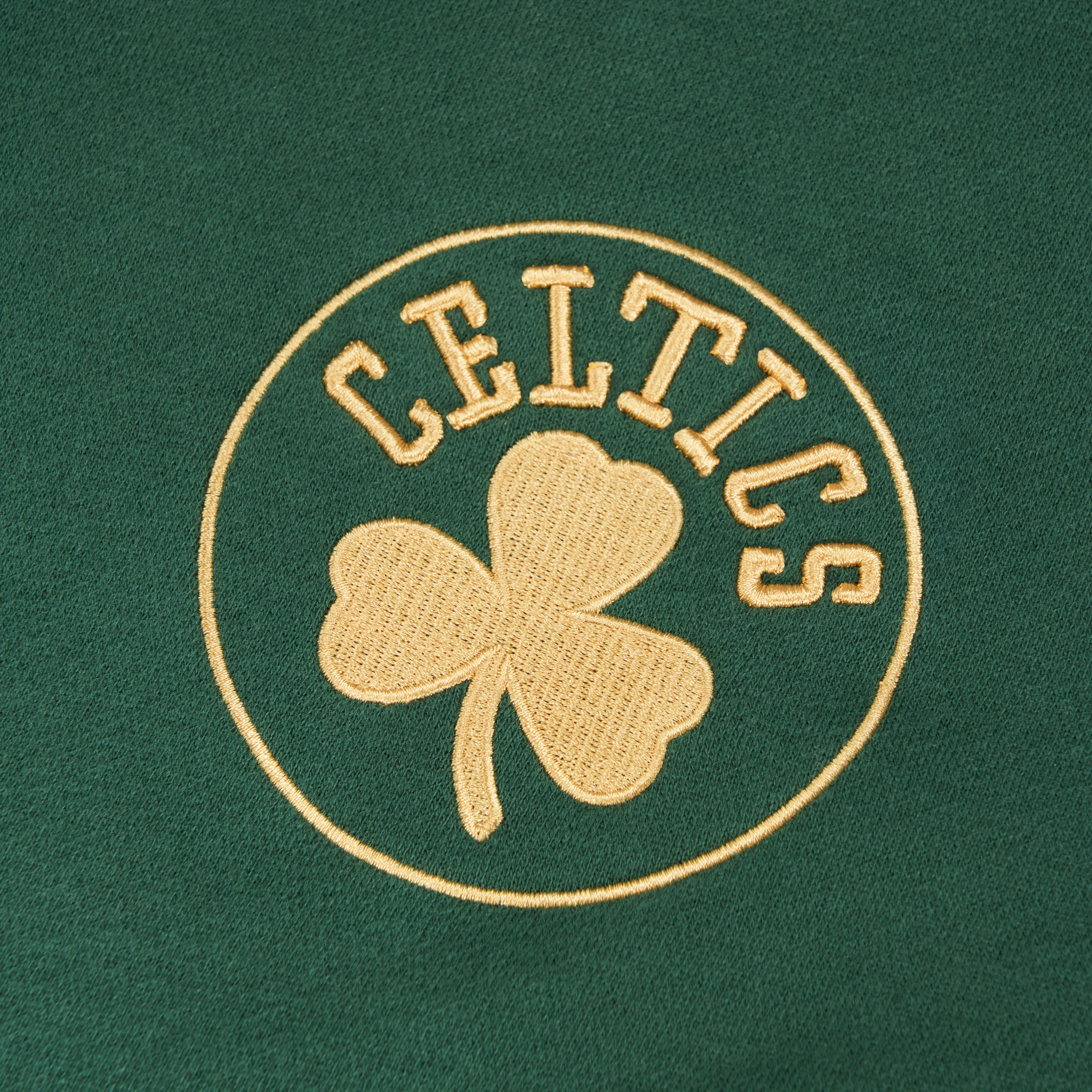 Молодёжная флисовая толстовка с капюшоном Tarmak NBA 900 серия Boston Celtics зелёная — фото 3
