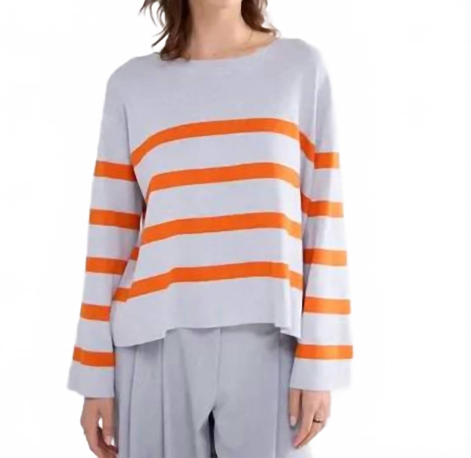 

Полосатый свитер из вискозной смеси в цвете Mist Summum, Mist