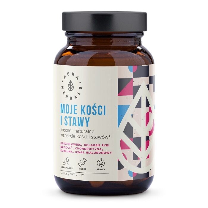 

Препарат укрепляющий кости и суставы Aura Herbals Moje Kości i Stawy, Mocne Wsparcie, 60 шт