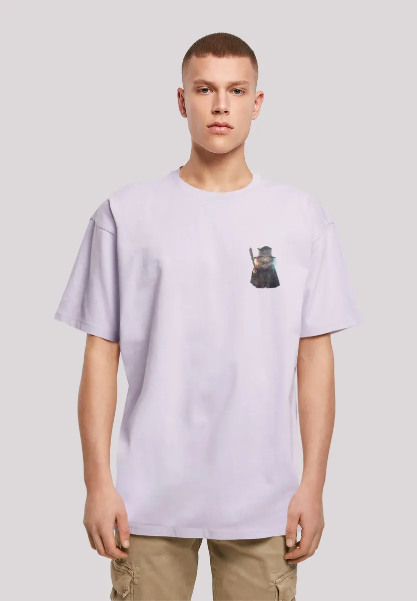 

F4NT4STIC Футболка "Wizard Cat OVERSIZE TEE", принт, цвет Lilac