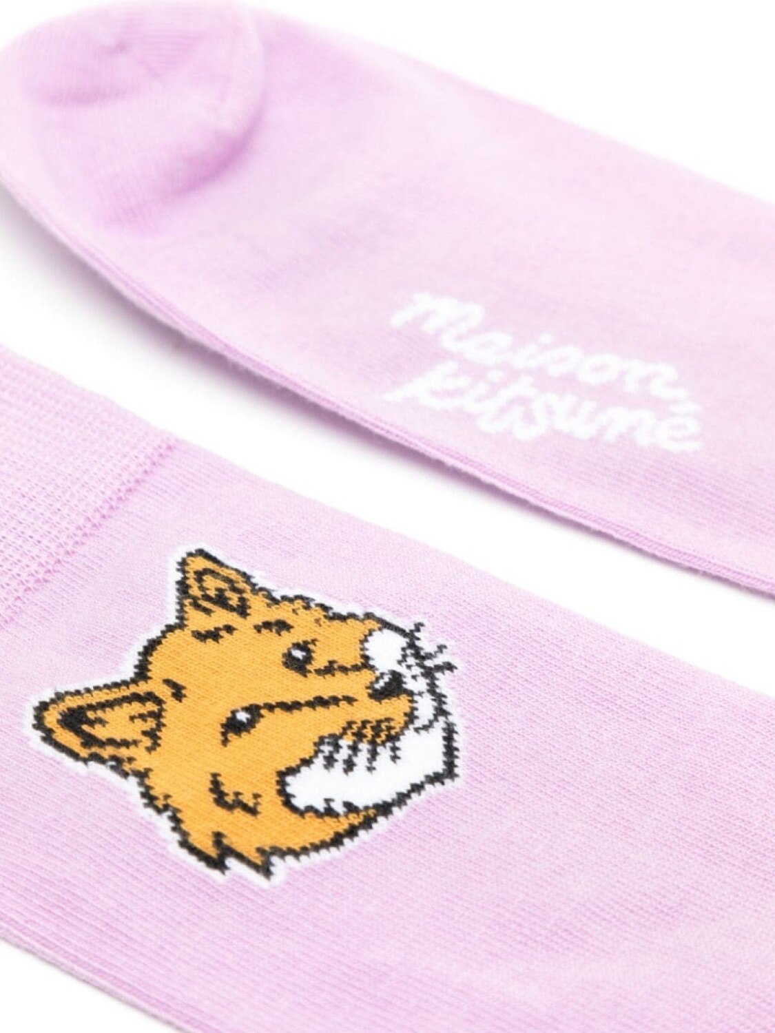 

Maison Kitsuné носки Fox Head с логотипом, фиолетовый