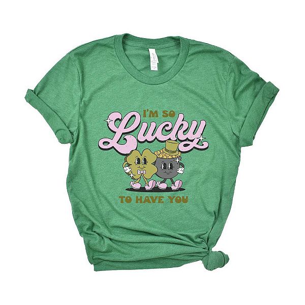 

Футболка с принтом I'm so lucky to have you Simply Sage Market, Grass, Зеленый, Футболка с принтом I'm so lucky to have you Simply Sage Market, Grass